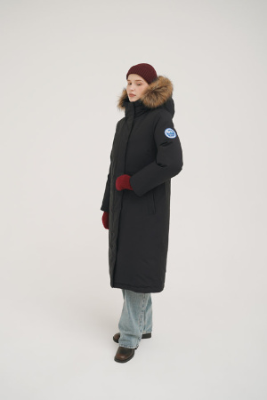 Пальто пуховое Хелен Top Arctic Goose (Женский; 42; Темно-Синий без*Меха)